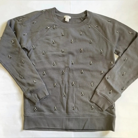 J.Crew The look for less! Herringbone zip up vest & jeweled Rhinestone top Small - Picture 3 of 7